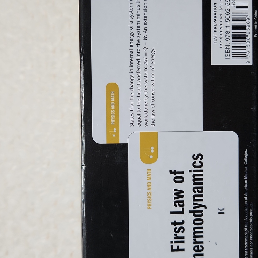 Kaplan MCAT Flashcards - Picture 4 of 16